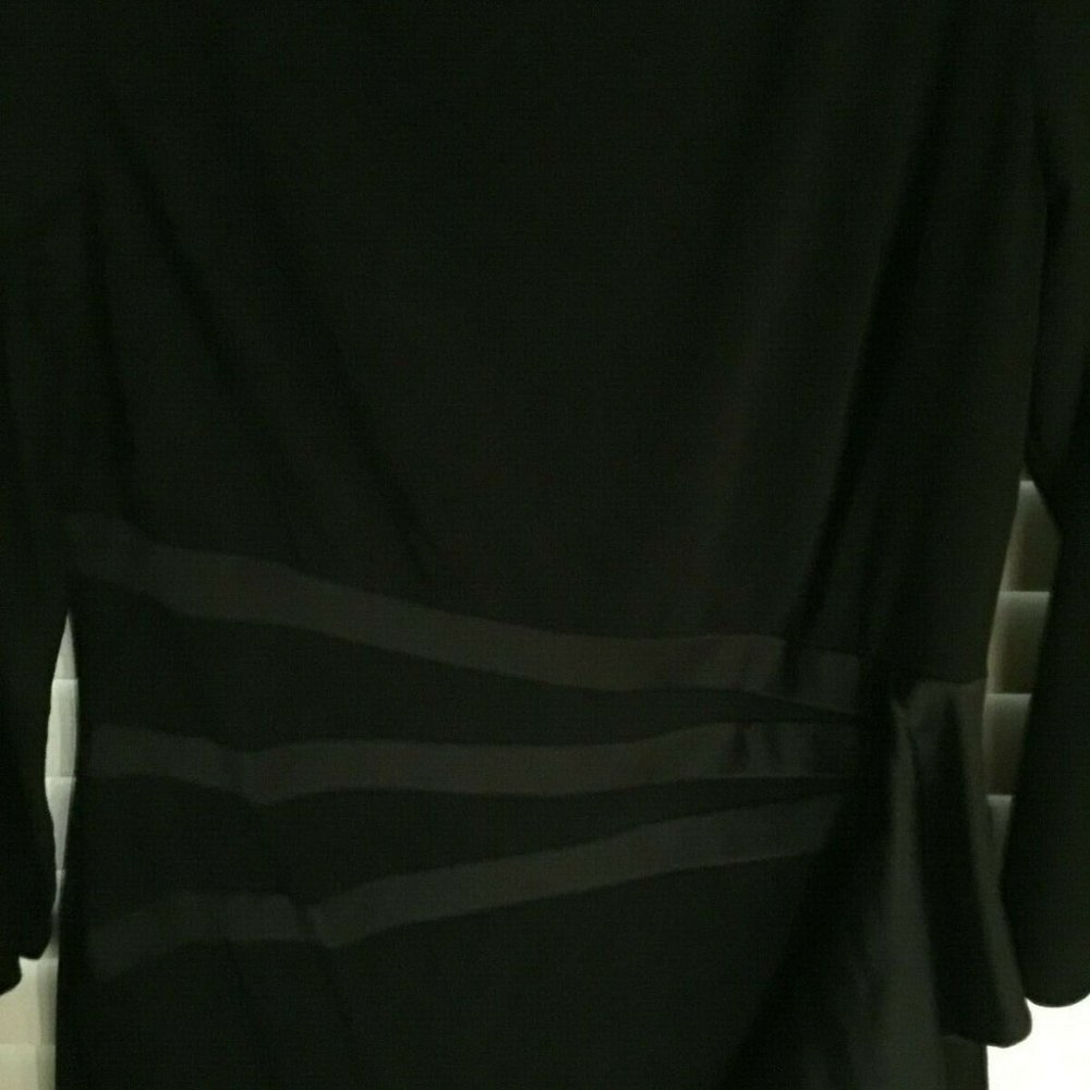 NEW BLACK CHAPS RUFFLE COCKTAIL DRESS M - Picture 11 of 16